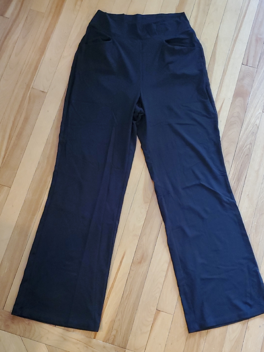 Miik High Waist Black Wide-Leg Women's Pants